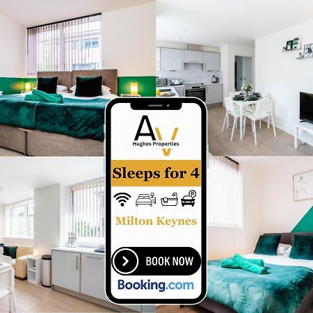 Modern Two-Bedroom Apartment - Central Location, Free Wi-Fi, Ideal For Long Stays By Av Hughes Properties Milton Keynes Exterior foto