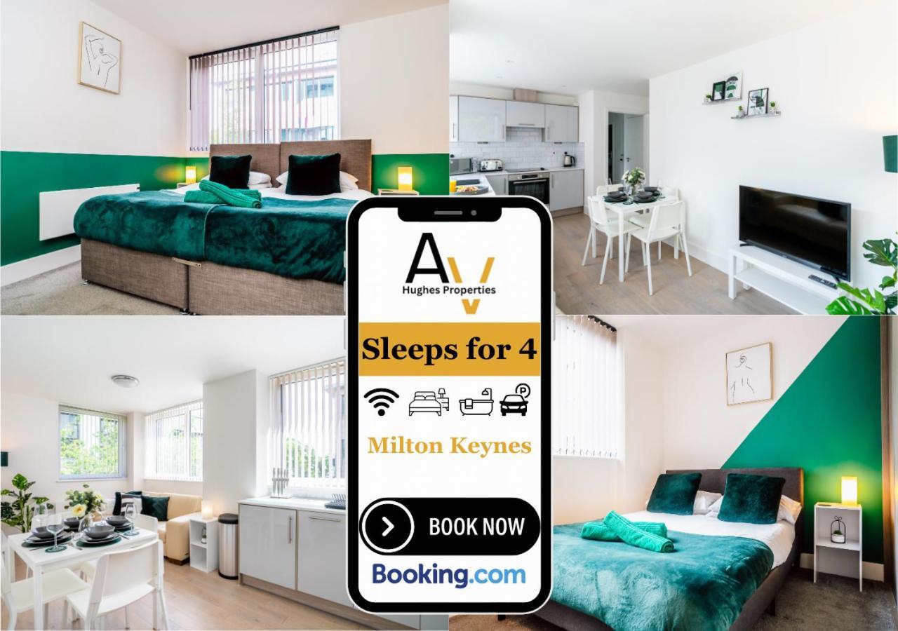 Modern Two-Bedroom Apartment - Central Location, Free Wi-Fi, Ideal For Long Stays By Av Hughes Properties Milton Keynes Exterior foto
